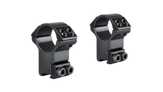 Hawke 1" 2 Stück Match Mount  (3/8" - 11mm Rail) Matt schwarz - hoch