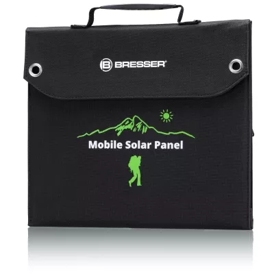 BRESSER Mobiles Solar-Ladegerät 40 Watt mit USB- u. DC-Anschluss