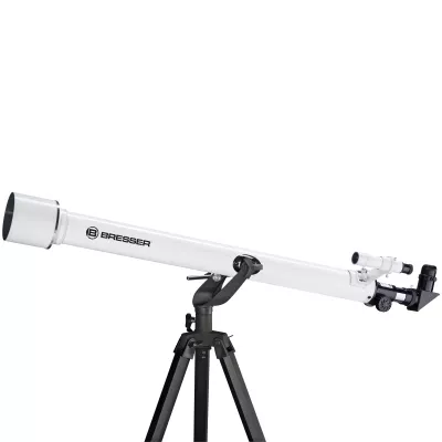 BRESSER Classic 60/900 AZ Linsenteleskop mit Buch ''Julius forscht im Weltall''
