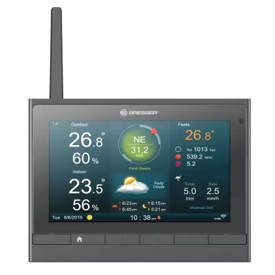 BRESSER MeteoChamp HD WLAN-Wetter-Center 7-in-1