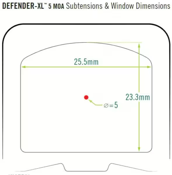 Vortex Defender XL Red Dot 5 MOA Tan