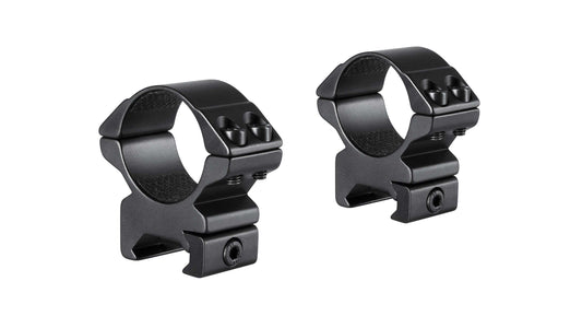 Hawke 30mm 2 Piece Match Mount (Weaver Rail) Matt Black - Medium