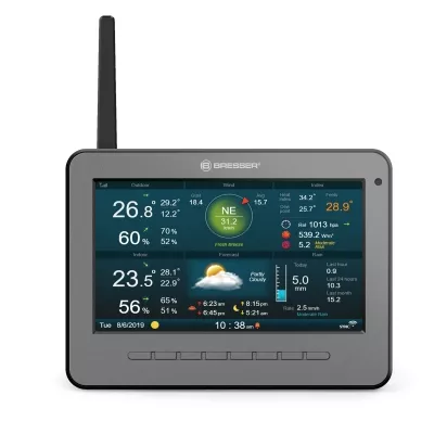 BRESSER WLAN HD TFT 7-in-1-Profi-Wettercenter mit verschiedenen Anzeige-Modi