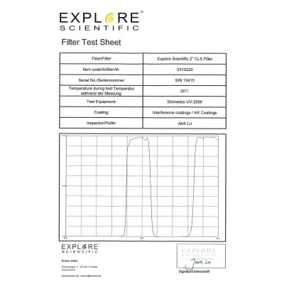 EXPLORE SCIENTIFIC 2" CLS NEBELFILTER