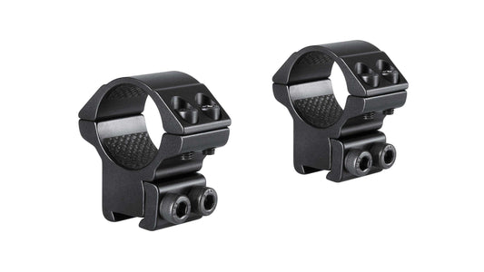 Hawke 1" 2 Stück Match Mount  (3/8" - 11mm Rail) Matt schwarz - mittel
