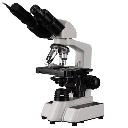 BRESSER Researcher Bino Mikroskop mit MikrOkular LF Full HD Mikroskop-Okularkamera