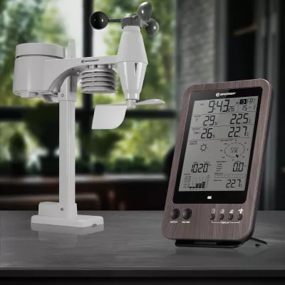 BRESSER WTW 5-IN-1 WETTER CENTER IN HOLZOPTIK