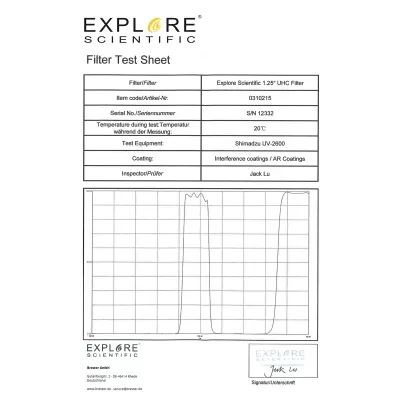EXPLORE SCIENTIFIC 1,25" UHC NEBELFILTER