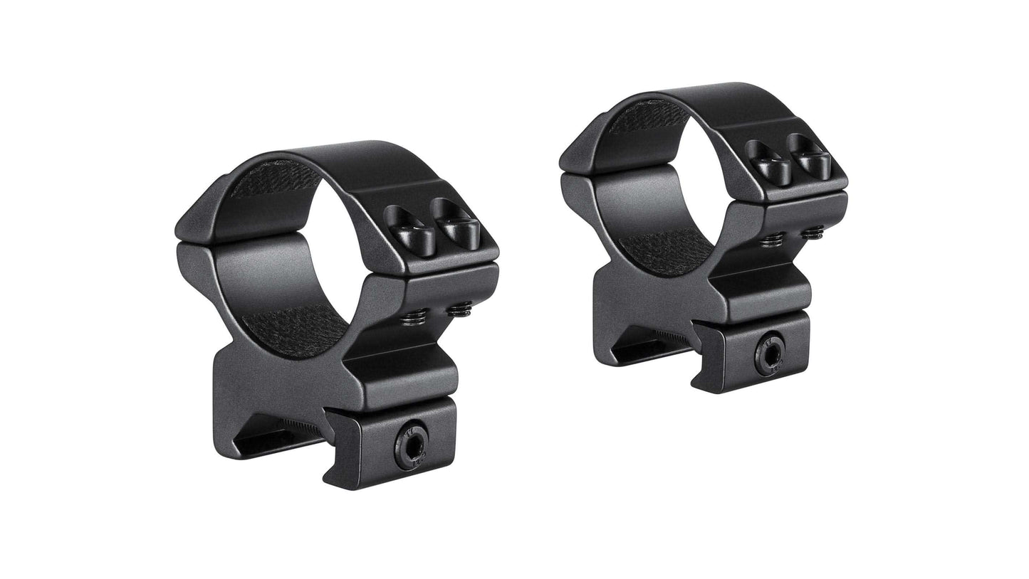 Hawke 30mm 2 Piece Match Mount (Weaver Rail) Matt Black - Medium