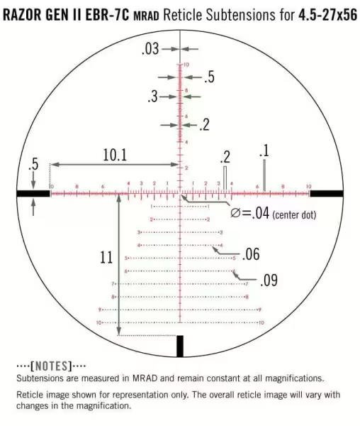 Vortex Razor HD Gen II 4,5-27x56 EBR-7C MRAD